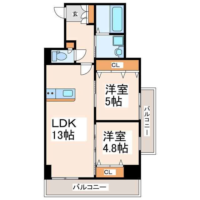 CHARITE　Ⅵの物件間取画像