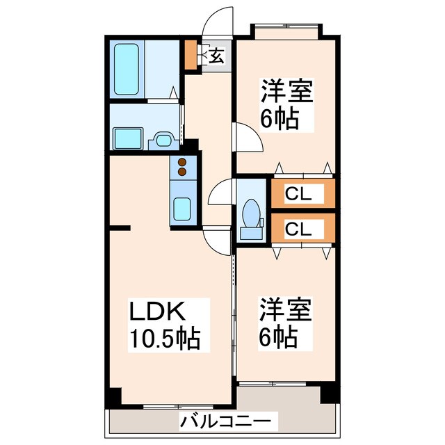 ジェラール大津の物件間取画像