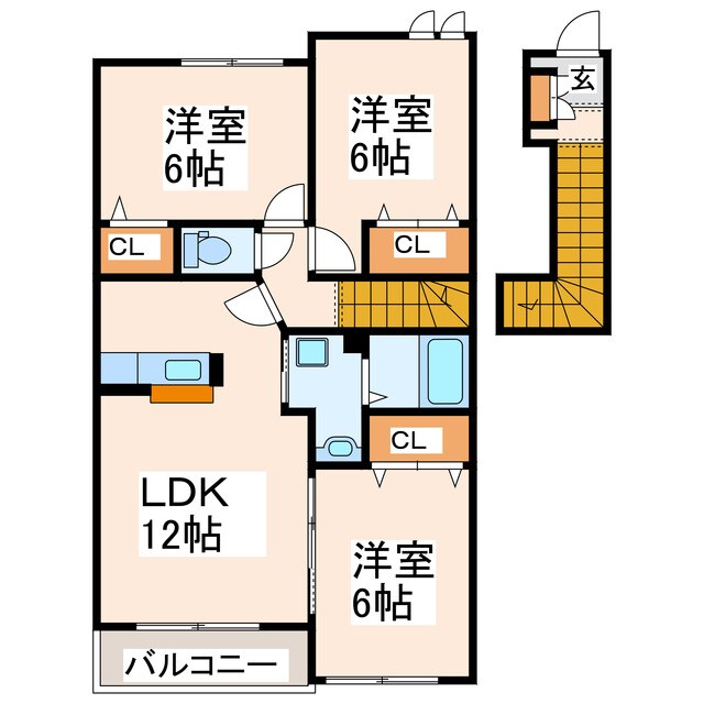 サン・フラワーＫの物件間取画像