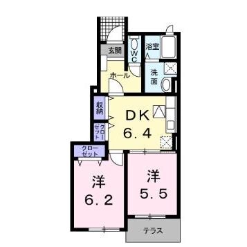 ニューアラモード　A・B・C・Dの物件間取画像