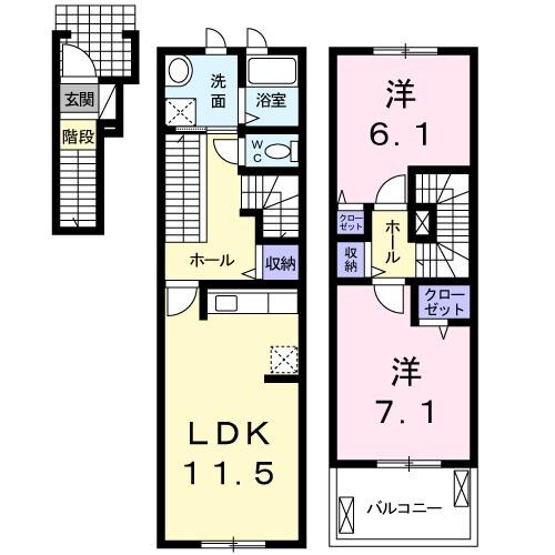 ラフレシールの物件間取画像