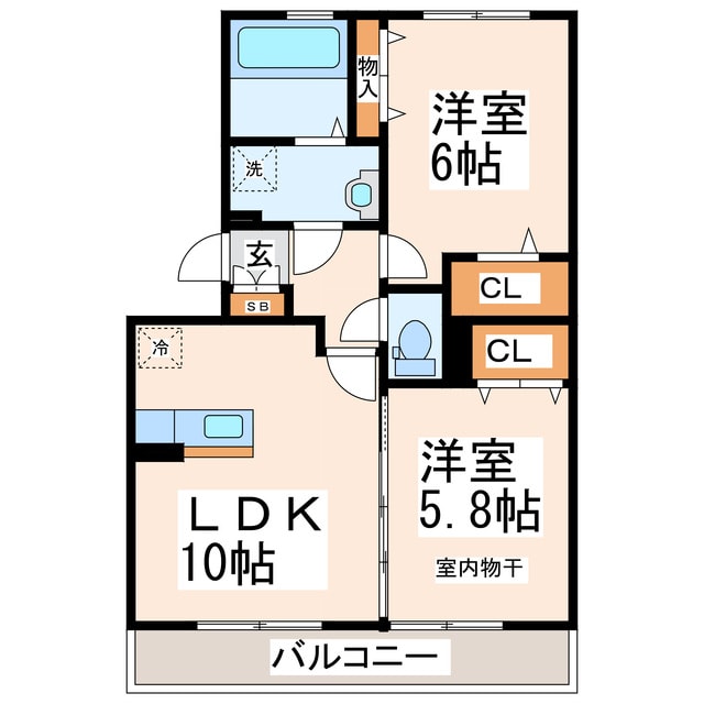 エスペランサNOZOMIの物件間取画像