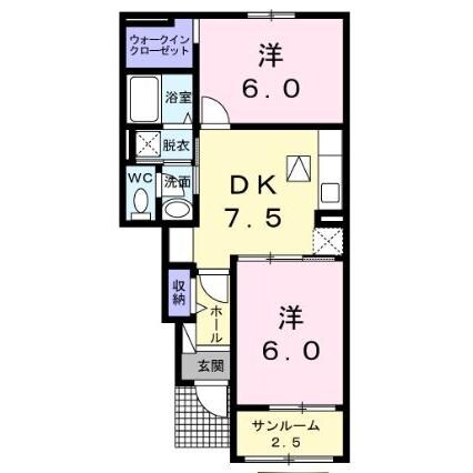 サンハピネスＡ・Ｂ・Ｃの物件間取画像