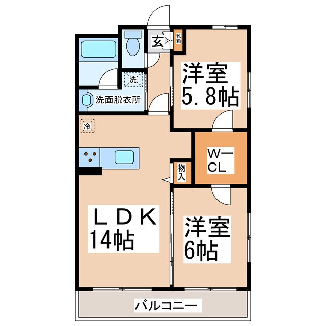 メゾンシャリテⅢの物件間取画像