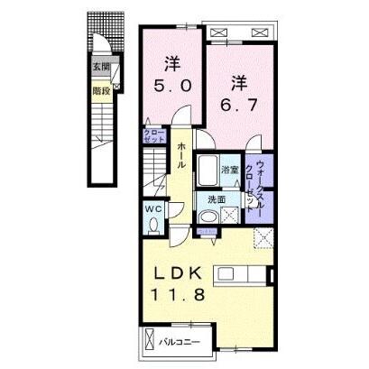 ノースリバーⅠ番館ABの物件間取画像