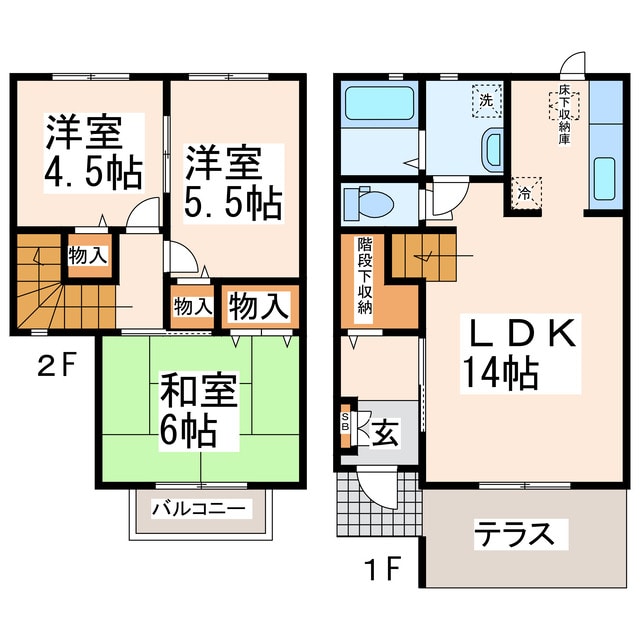 コーポＮＡＫＡＳＡＮの物件間取画像