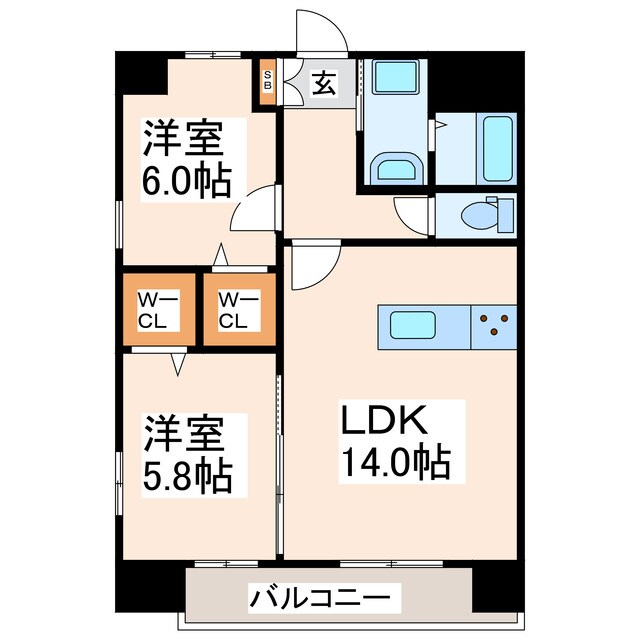 エレイネ菊陽の物件間取画像