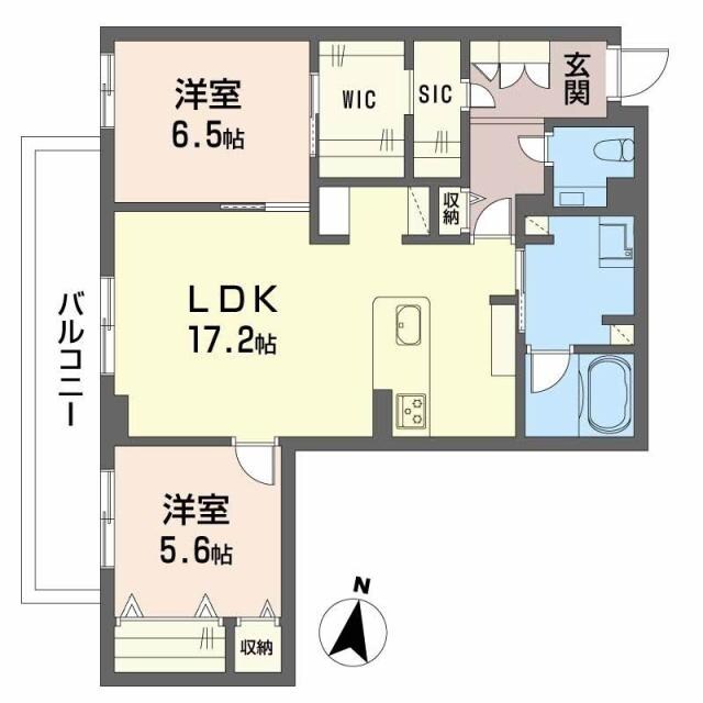 シャーメゾン武蔵ヶ丘の物件間取画像