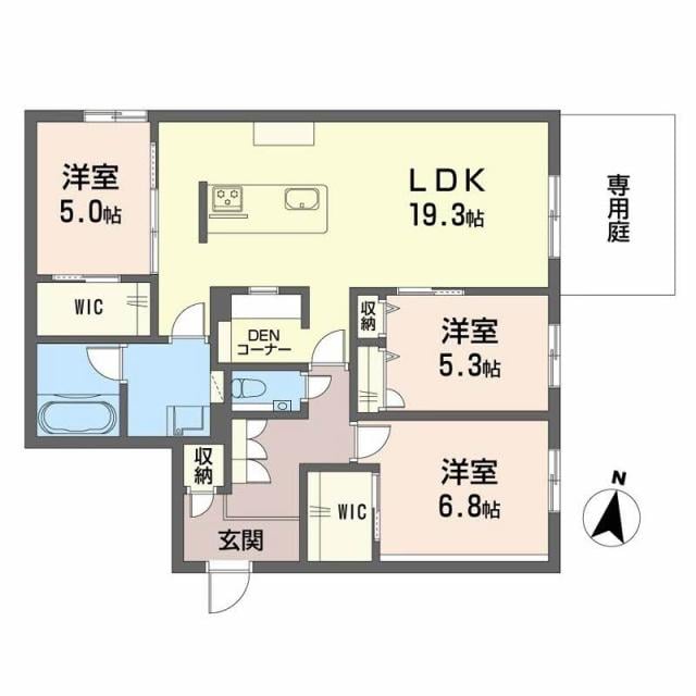 シャーメゾン武蔵ヶ丘の物件間取画像