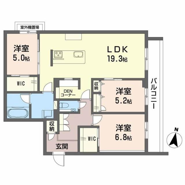 シャーメゾン武蔵ヶ丘の物件間取画像