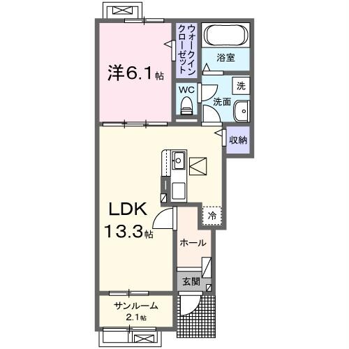 サンリッチマロンⅠの物件間取画像