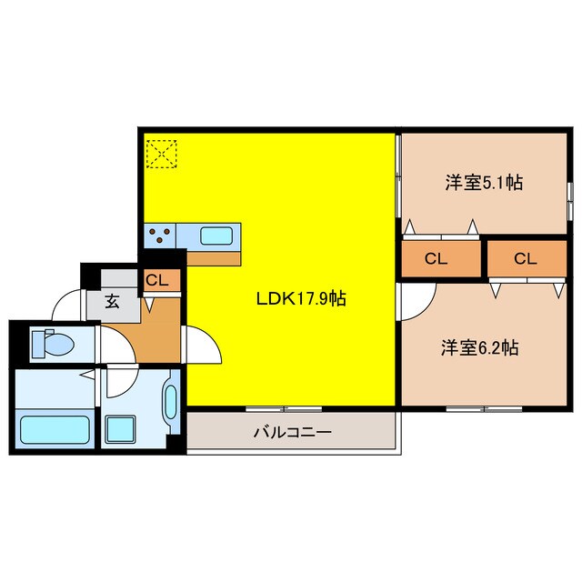 La　Casa天龍川町の物件間取画像