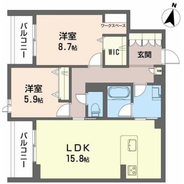ヘスティアの物件間取画像