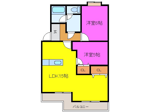 マンションストークⅤの物件間取画像