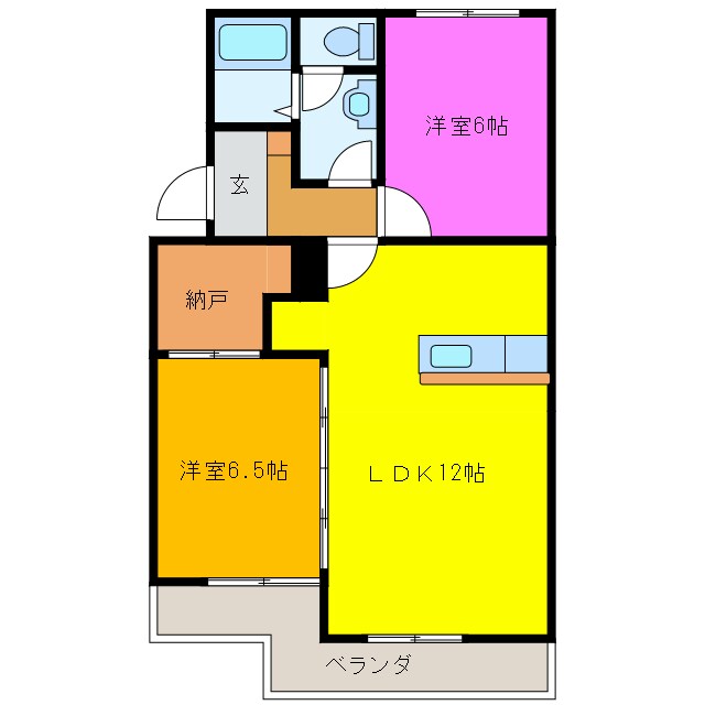 ローザンヌⅤの物件間取画像