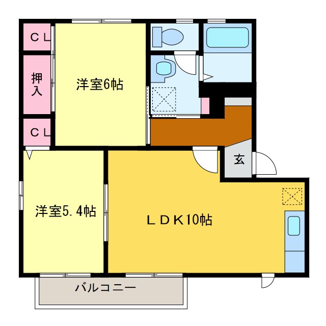 ハートハウスＡの物件間取画像