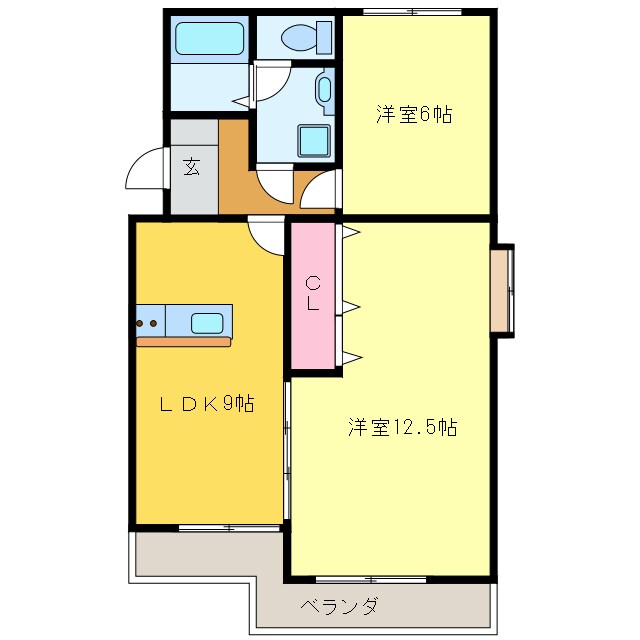 ローザンヌⅡの物件間取画像
