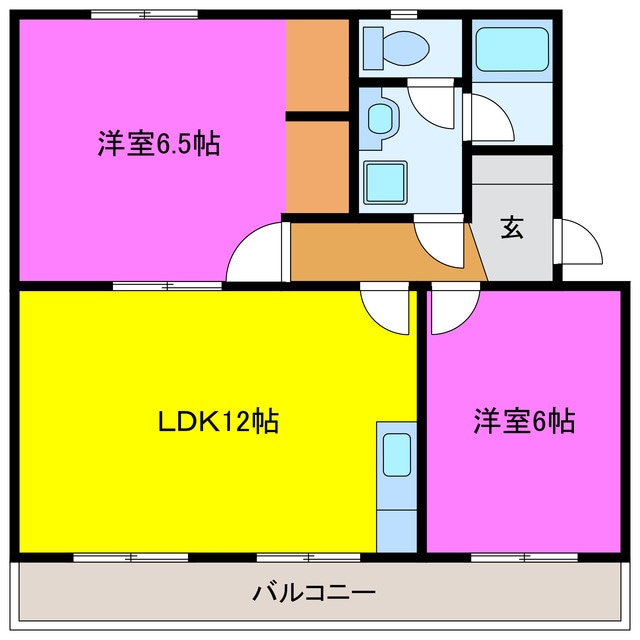 上島マンションの物件間取画像