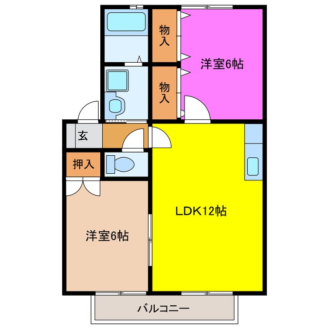 ハイカムールＭの物件間取画像
