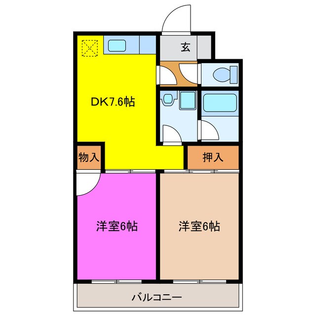 上島やよいマンションの物件間取画像