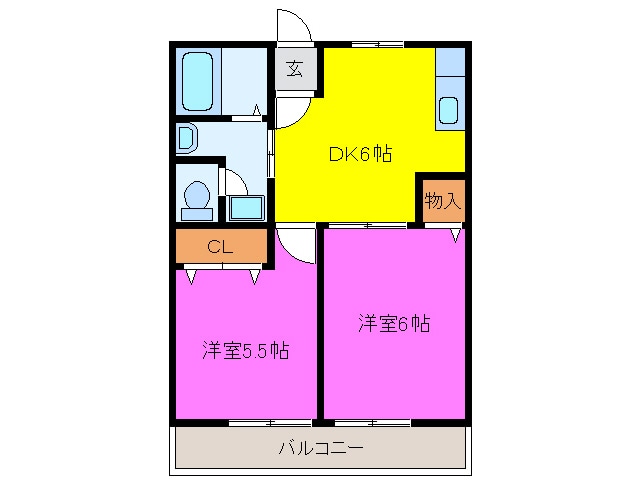 エスポワール（横須賀）の物件間取画像