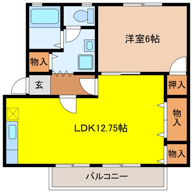 ハイカムール半田の物件間取画像