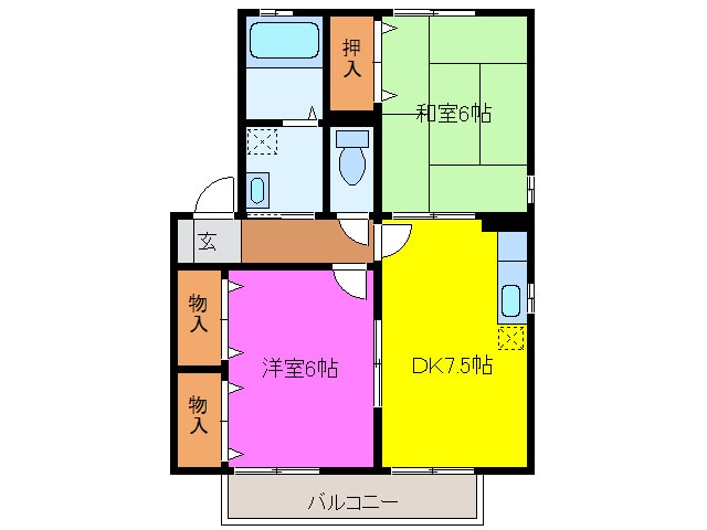 サニー幸の物件間取画像