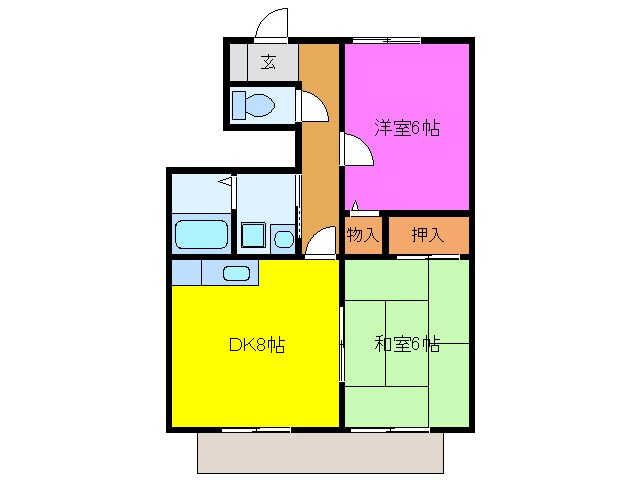 フェリーチェＡの物件間取画像