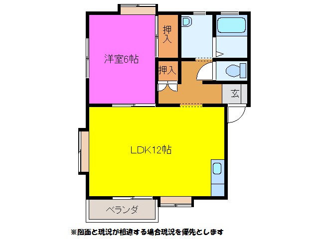コーポシオンＡ・Ｂの物件間取画像