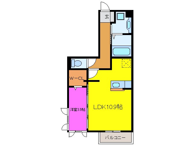 Ｗｉｎｓ　Ｈｉｌｌｓ　Ａの物件間取画像