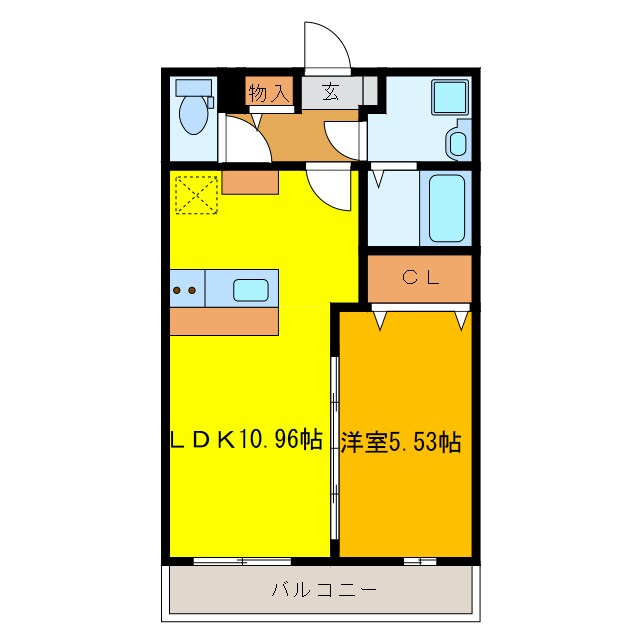 ＷＩＳＴＡＲＩＡの物件間取画像