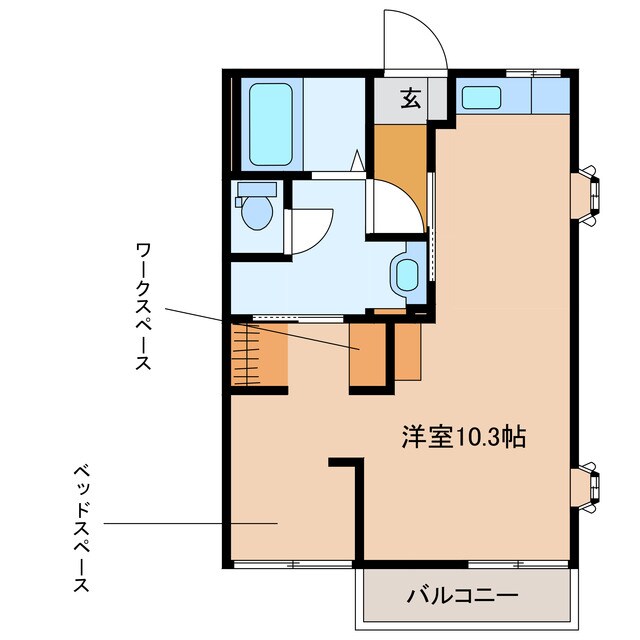 ヴィレッジＳＡＫＵＭＡの物件間取画像