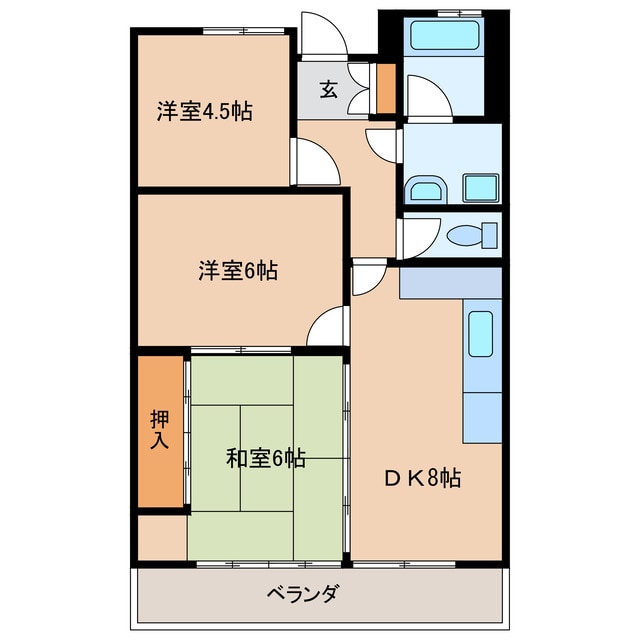 Ｉマンション2の物件間取画像