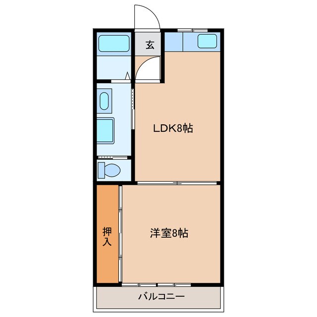 マンション白馬の物件間取画像