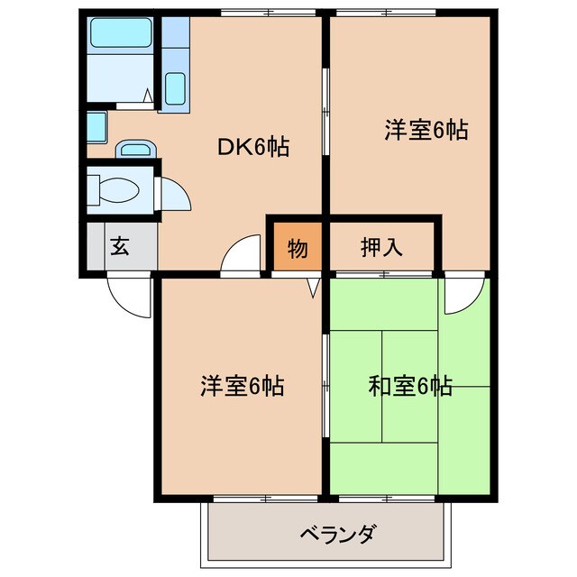 ダイヤマンションの物件間取画像