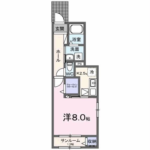 アデル・クラージュ羽ノ浦Ⅰの物件間取画像