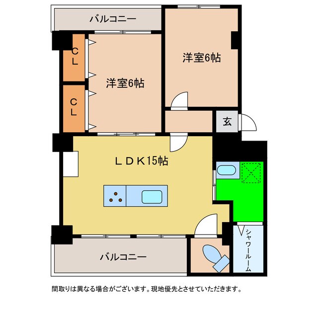 サニースクエア阿南の物件間取画像