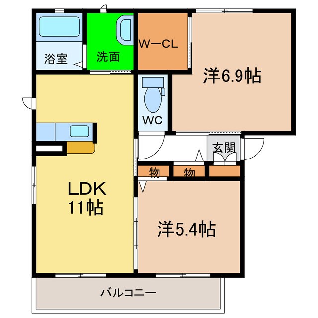 シャーメゾンＦｏｒｅｓｔの物件間取画像