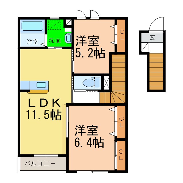 マルハⅡ番館の物件間取画像