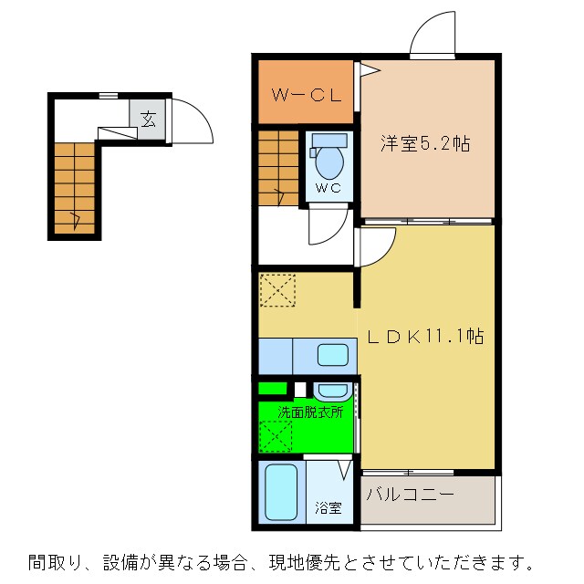 ハナミズキの物件間取画像