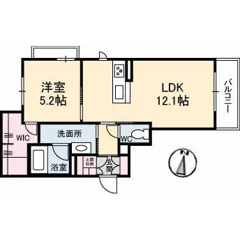 ベレオ大林の物件間取画像