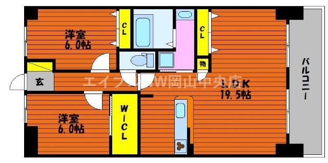 アルファスマート西川緑道公園の物件間取画像