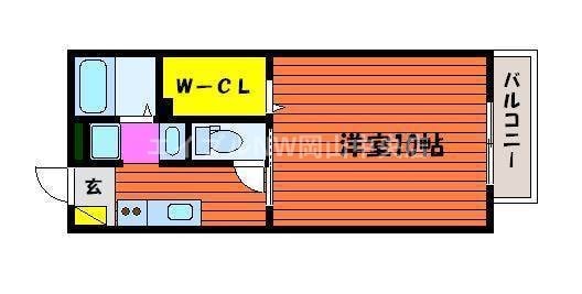 カフェテリアワケⅡの物件間取画像