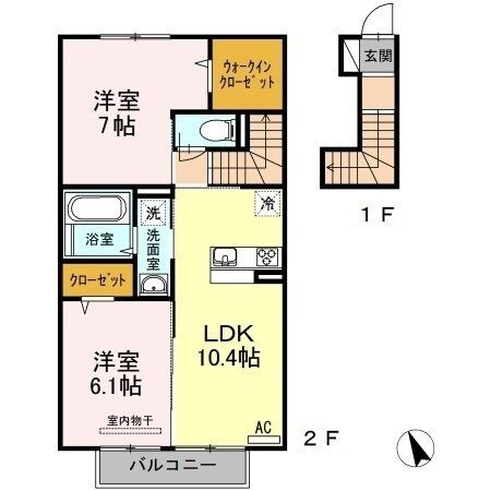 サウスアヴェニューの物件間取画像