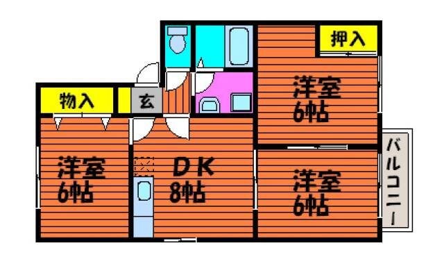 パークサイドなんば　Cの物件間取画像