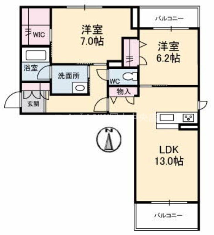 テラ高柳Ⅱの物件間取画像