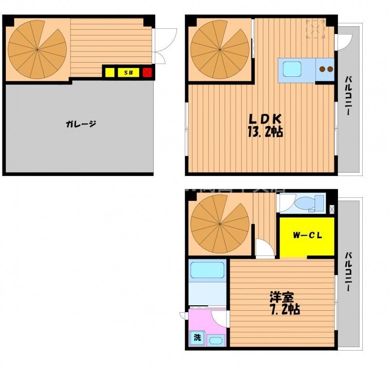 COTHAX西古松の物件間取画像