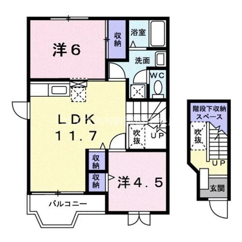 クレストール神田の物件間取画像