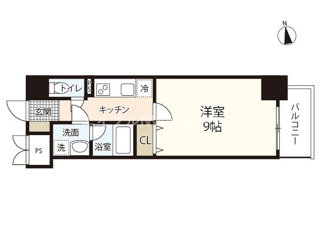 The MODERN 岡山駅前の物件間取画像