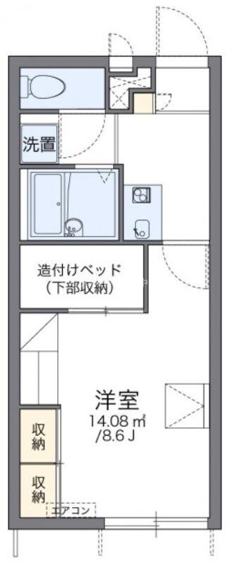 レオパレスおいしの物件間取画像